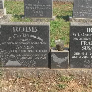 ROBB Andrew 1907-1963 &amp; Francina Susanna 1912-2000