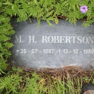 ROBERTSON M.H. 1887-1989