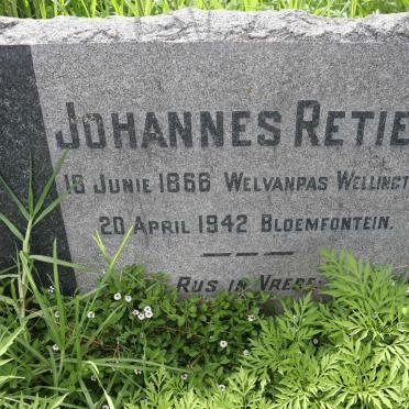 RETIEF Johannes 1866-1942