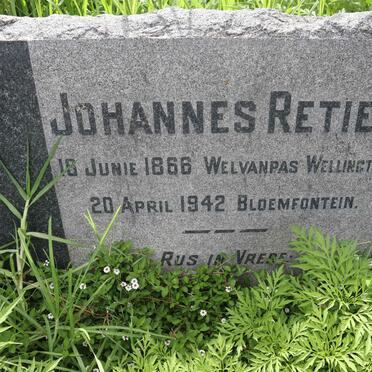 RETIEF Johannes 1866-1942
