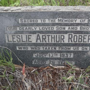ROBERTS Leslie Arthur -1937
