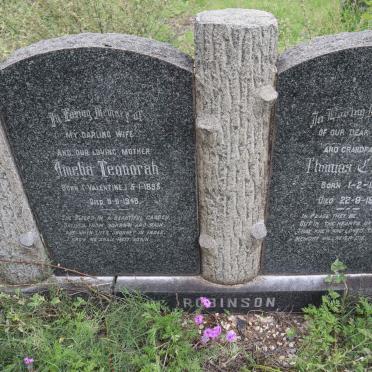 ROBINSON Thomas Charles 1892-1952 &amp; Amelia Leonorah VALENTINE 1895-1946