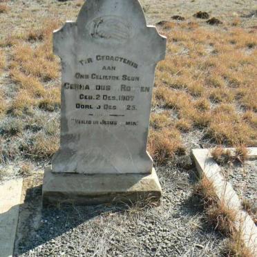 ROOYEN Gerhardus, v., 1907-1925