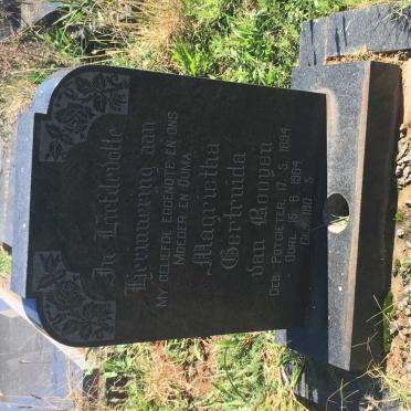 ROOYEN Magrietha Gertruida, van nee POTGIETER 1894-1964