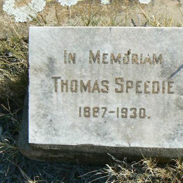 SPEEDIE Thomas 1887-1930
