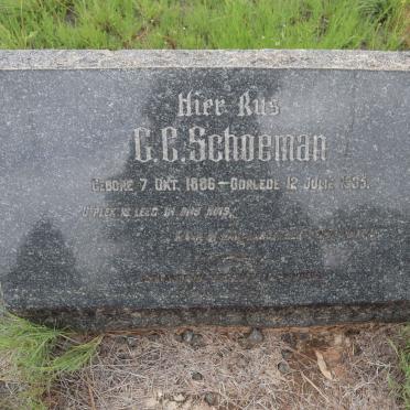 SCHOEMAN G.C. 1886-1935