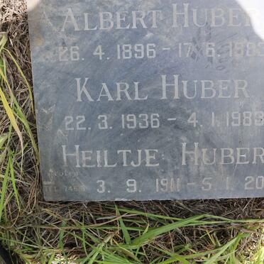 HUBER Karl 1936-1983 :: HUBER Heiltje 1911-2003