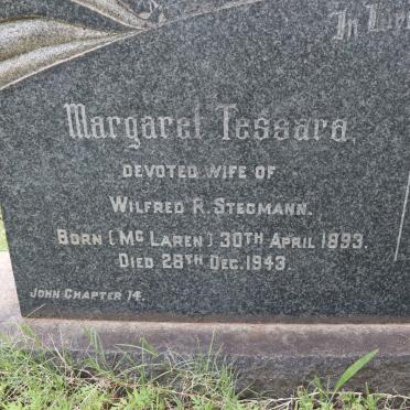 STEGMANN Margaret Tessara nee MCLAREN 1893-1943