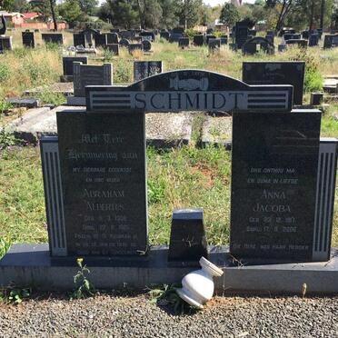 SCHMIDT Abraham Albertus 1908-1965 &amp; Anna Jacoba 1917-2006