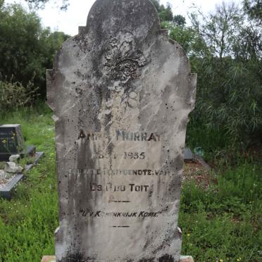 TOIT Anna, du nee MURRAY 1858-1935