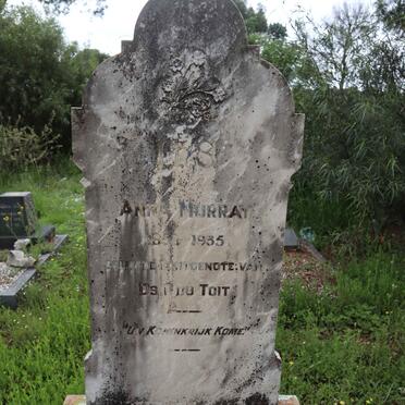 TOIT Anna, du nee MURRAY 1858-1935