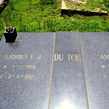 TOIT Andries Louis Jacobus, du 1923-1994 &amp; Anna Sophia Adeline DU PLESSIS 1923-1997