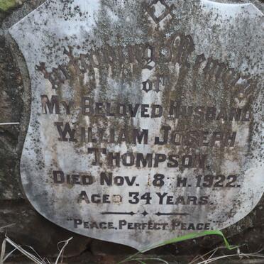 THOMSON William Joseph -1922