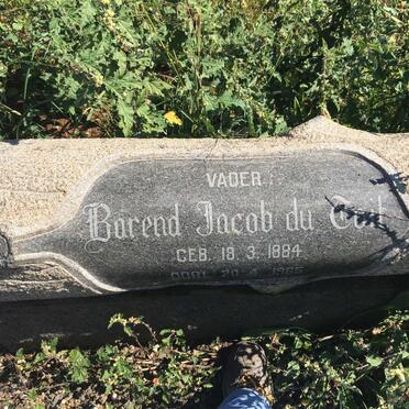 TOIT Barend Jacob, du 1884-1965 &amp; Hester Johanna 1886-1974