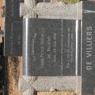 VILLIERS Louis Peter Rochelle, de -1956