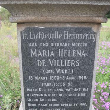 VILLIERS Wilhelm, de 1856-1944 &amp; Maria Helena WICHT 1863-1940