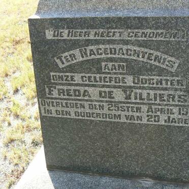 VILLIERS Freda, de -1903