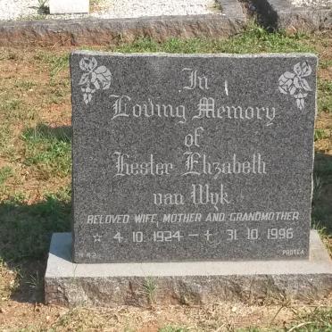 WYK Hester Elizabeth, van 1924-1996