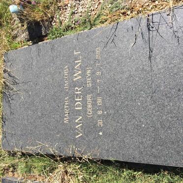 WALT Martha Jacoba, van der nee STEYN 1911-1993