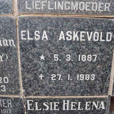 ASKEVOLD Elsa 1887-1983