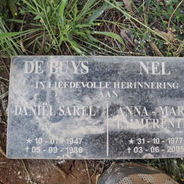 BUYS Daniel Sarel, de 1947-1986 :: NEL Anna-Marie Emmerentia 1977-2005