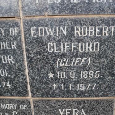 CLIFFORD Edwin Robert 1895-1977