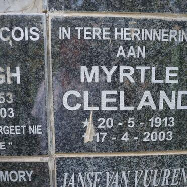 CLELAND Myrtle 1913-2003