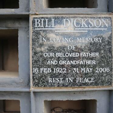 DICKSON Bill 1922-2006
