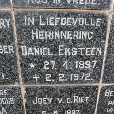 EKSTEEN Daniel 1897-1972