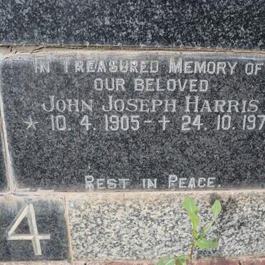 HARRIS John Joseph 1905-1974