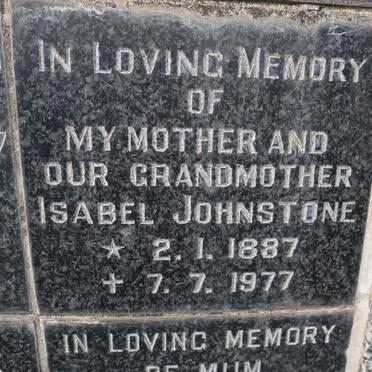 JOHNSTONE Isabel 1887-1977