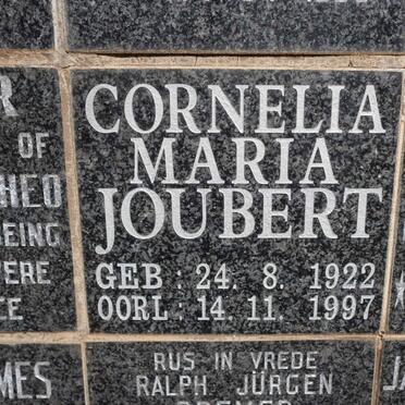 JOUBERT Cornelia Maria 1922-1997
