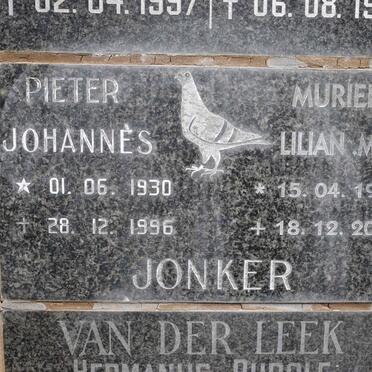 JONKER Pieter Johannes 1930-1996 &amp; Muriel Lilian M. 1938-2006