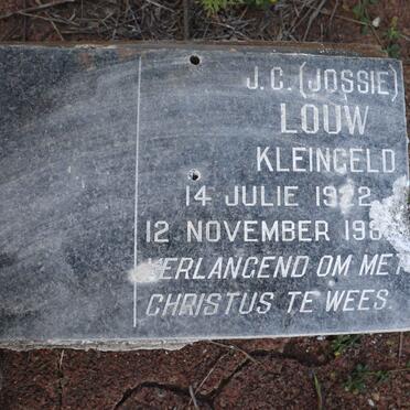LOUW J.C. nee KLEINGELD 1922-198?