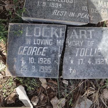 LOCKHART George 1926-1995 :: LOCKHART Tollie 1927-