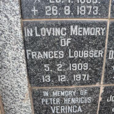 LOUBSER Frances 1909-1971