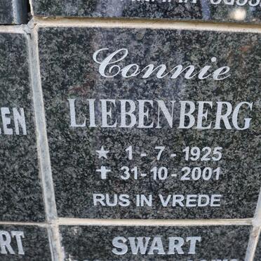 LIEBENBERG Connie 1925-2001