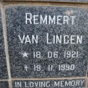 LINGEN Remmert, van 1921-1990