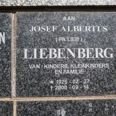 LIEBENBERG Josef Albertus 1926-2000