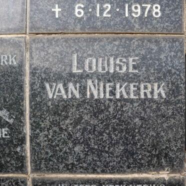 NIEKERK Louise, van