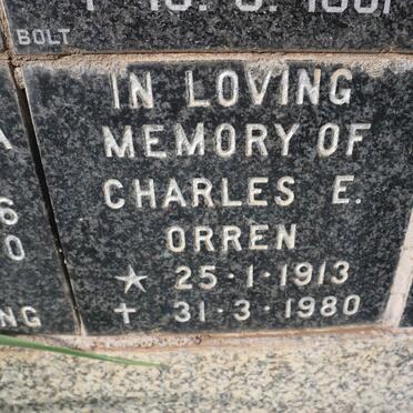 ORREN Charles E. 1913-1980
