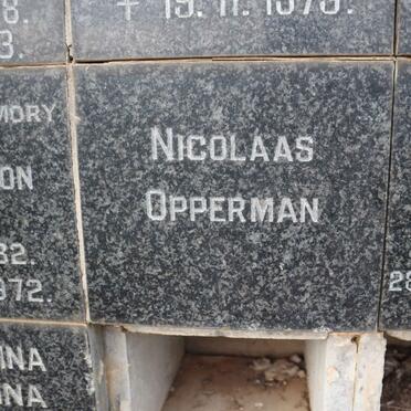 OPPERMAN Nicolaas