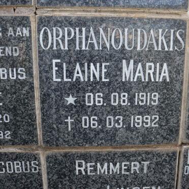 ORPHANOUDAKIS Elaine Maria 1919-1992