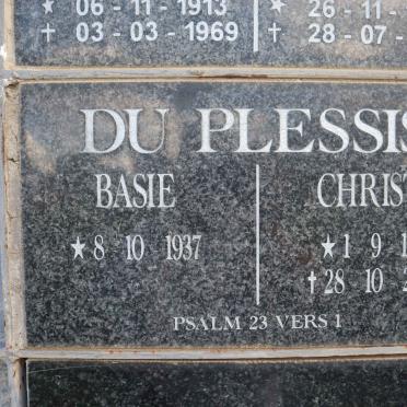 PLESSIS Basie, du 1937- :: DU PLESSIS Christa 1951-2003