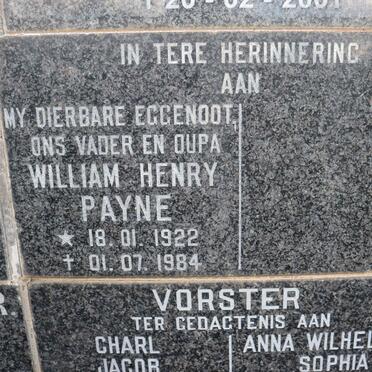 PAYNE William Henry 1922-1984