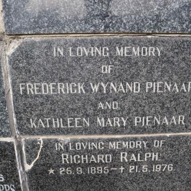 PIENAAR Frederick Wynand &amp; Kathleen Mary