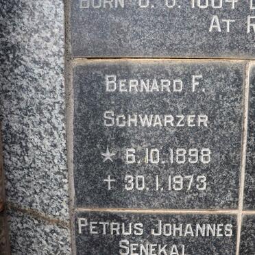 SCHWARZER Bernard F. 1898-1973
