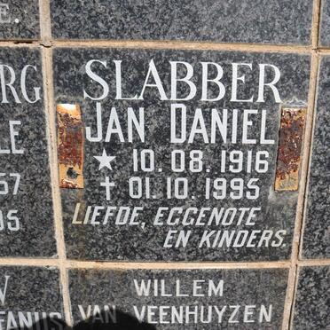 SLABBER Jan Daniel 1916-1995