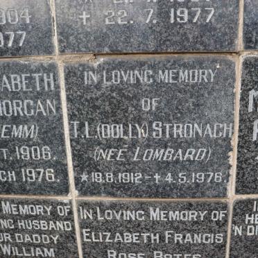 STRONACH T.L. nee LOMBARD 1912-1976