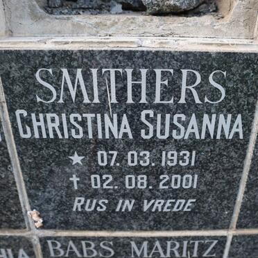 SMITHERS Christina Susanna 1931-2001